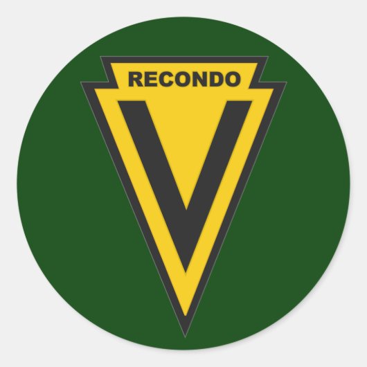 5e Special Forces Group school - Nha Trang patch Ronde Sticker (Voorkant)