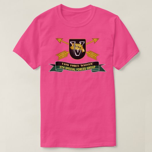 5e Special s Group Flash TF Dagger w 2 Rijen CBO B T-shirt (Design voorkant)
