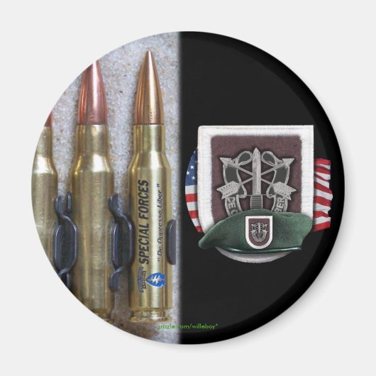 5e speciale eenheden groep flash crest irak magnee magneet (Voorkant)