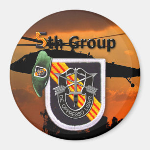 5e speciale groep voor de Groene Berets Fridge Magneet