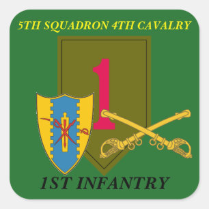 5E SQUADRON 4E CAVALERIE 1E INFANTERIE STICKERS
