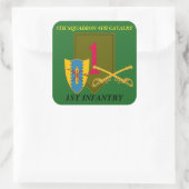 5E SQUADRON 4E CAVALRY 1ER STICKERS D'INFANTERIE (Sac)