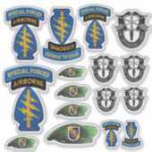 5e Sticker de contour des Berets verts des forces (Devant)