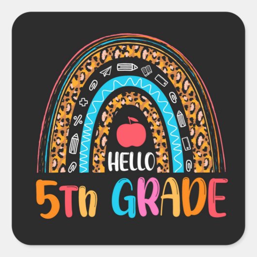5e Sticker van het Grade Square (Voorkant)