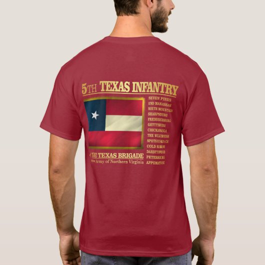 5e Texas Infantry (BA2) T-shirt (Achterkant)