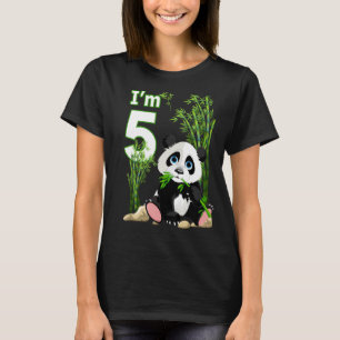 5e verjaardag 5 jaar oud artikel Panda 8 T-shirt