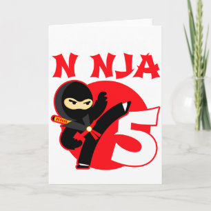 5e verjaardag 5 jaar oude kinderfeestje kleine nin kaart