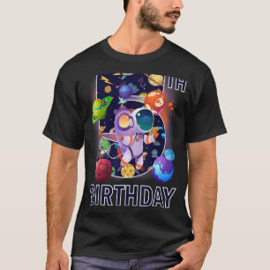 5e Verjaardag astronaut 5 Jaar Oud Jongen Kinder T-shirt