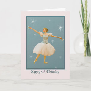 5e verjaardag, balletdanser kaart