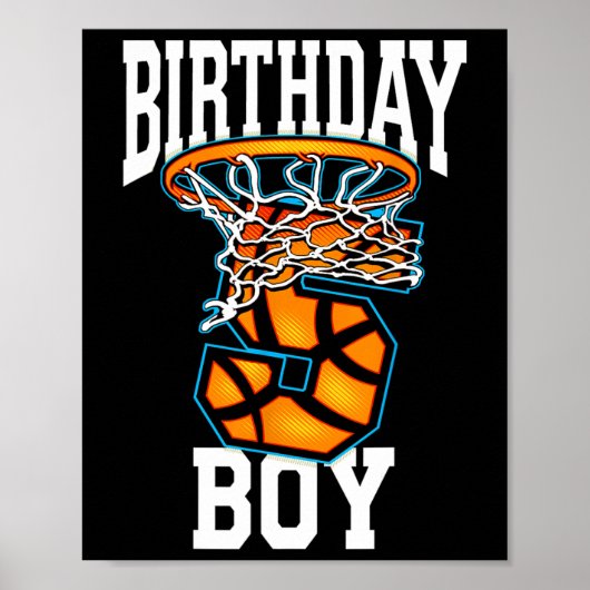 5e verjaardag Basketball 5 jaar oude Kinder cadeau Poster (Voorkant)
