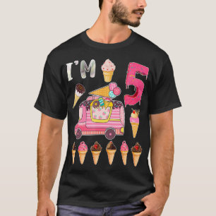 5e verjaardag crème ijs crème crème IM 5 dagen ijs T-shirt