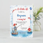 5e verjaardag Gevist Kaart (Staand voorkant)