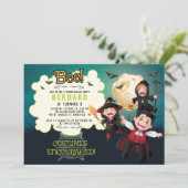 5e verjaardag Halloween Party Kaart (Staand voorkant)