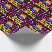 5e verjaardag: Het liefhebbende Kunstpatroon van d Cadeaupapier (Hoek)