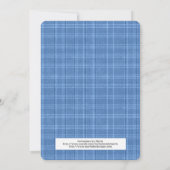 5e Verjaardag Jongen Uitnodigingen Teddy Bear Trai (Achterkant)