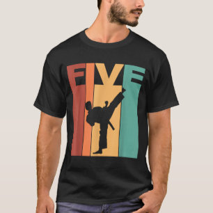5e verjaardag Karate Taekwondo Thema 5 jaar oud T-shirt