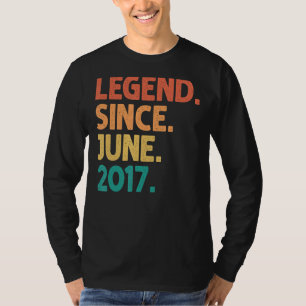 5e verjaardag legende sinds juni 2017 5 jaar oud V T-shirt
