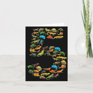 5e verjaardag reptielen hagedissen 5 jaar verjaard kaart