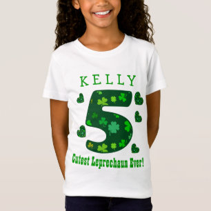5e verjaardag St Patrick's Cutest Leprechaun Ever T-shirt