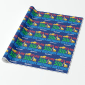 5e verjaardag van de Biekenbouwwagen Aangepaste Ki Cadeaupapier (Uitgerold)