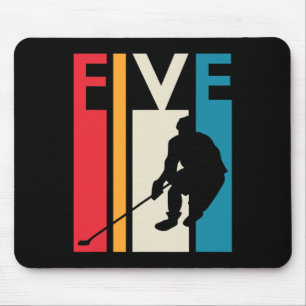 5e verjaardag van de geboorte Gift Five  Hockey Bi Muismat