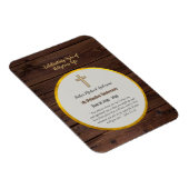 5e verjaardag van priesterwijding Priester Hout Go Magneet (Rechterzijde)