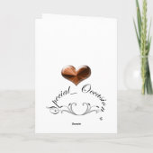 5ème. Carte de voeux pour l'anniversaire du mariag (Dos)