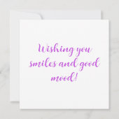 5ème Pink Purple Gold Carte fille d'anniversaire (Dos)