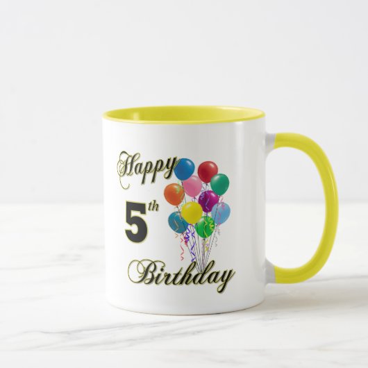 5èmes tasses et tasses de café heureuses (Droite)