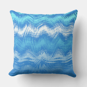 5en1 (voir description) Coussin bleu à motif vague