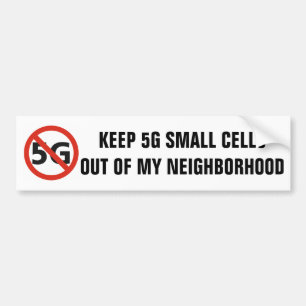 5G, niet in Mijn Band bumper sticker