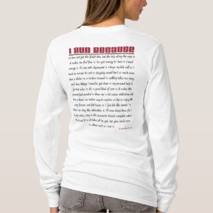 5K - Ik ren omdat T-shirt