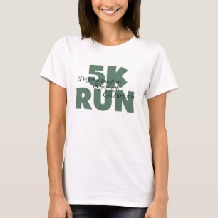 5K Run Groene Sporten Hardlopen T-shirt