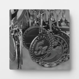 5K Run Medals B&W foto Fotoplaat