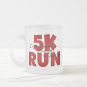 5K Run Red Matglas Koffiemok (Links)