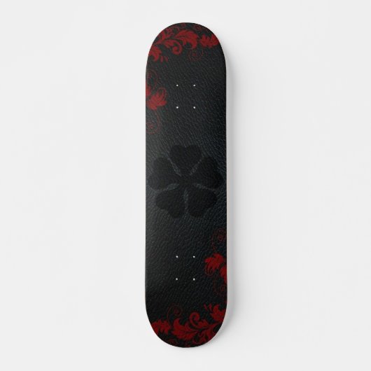 5leaf black clover skateboard (Voorkant)