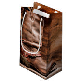 5lx3wx8.5h Kleine Gift Bag Cowboy Laarzen Schuur H Klein Cadeauzakje (Achterkant Gekanteld)