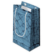 5lx3wx8.5h Kleine Gift Bag Rustieke Tin Panel Plaf Klein Cadeauzakje (Voorkant Gekanteld)