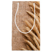 5lx3wx8.5h Petit sac cadeau blé sur Burlap Sack Co (Devant)
