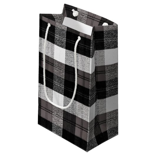 5lx3wx8.5h Petit sac cadeau XMAS Baffalo plaqué no (Devant Angle)