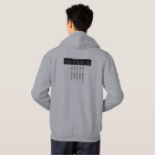 5mannen104 jaar.com mannen hoodie (Achterkant volledig)