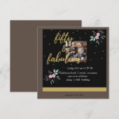 5o de fantastische verjaardag kaart (Voorkant / Achterkant)