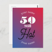 5O en nog warm Briefkaart (Voorkant / Achterkant)