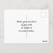 5O en nog warm Briefkaart (Achterkant)