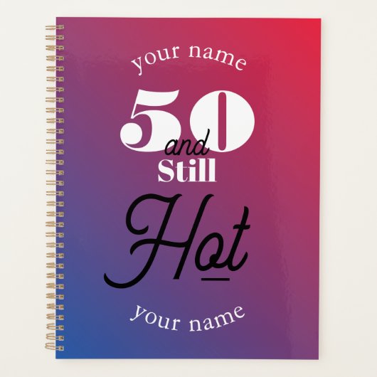 5O en nog warm Planner (Voorkant)