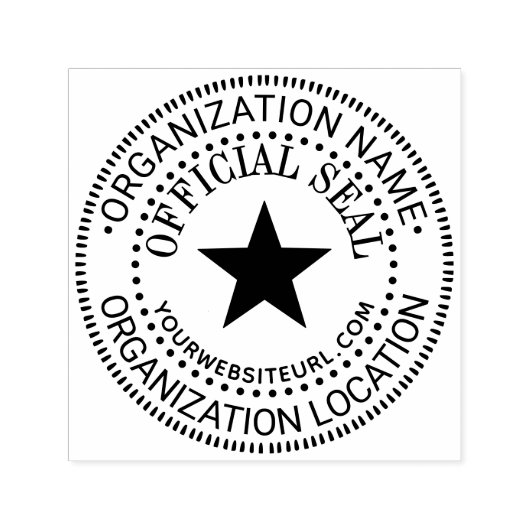 5Pt Ster Algemene Aangepaste Officiële Stempel Naa (Design)