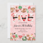 5th Birthday Christmas Party Invitation (Devant)