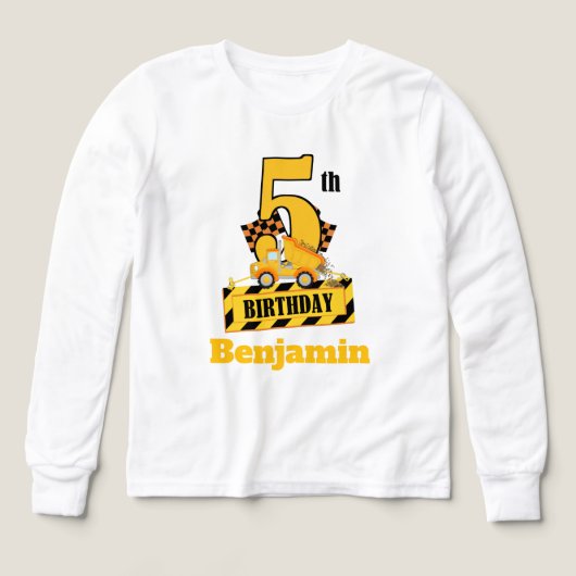 5th Birthday Dump Druck construction theme Party (Voorkant)