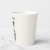 5th Birthday Photo Collage Number 5 Paper Cups Papieren Bekers (Links)