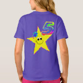 5th Birthday Stars Shirt (Achterkant)